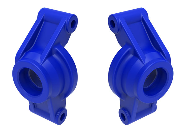 TRA10752-BLUE, Traxxas STUB AXLE CARRIERS REAR BLUE