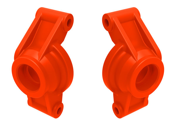 TRA10752-RED, Traxxas STUB AXLE CARRIERS REAR RED