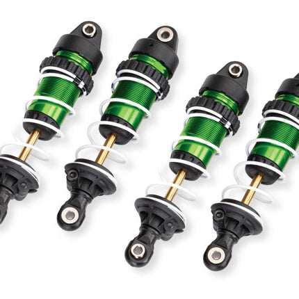 TRA10765-GRN, Traxxas SHOCKS GTR LONG GRN W/SPRINGS