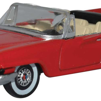 OXD-87CC61001, 1961 Chrysler 300 Convertible - Assembled - Top Down (Mardi Gras Red) - HO Scale