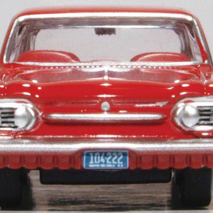 OXD-87CH63002, 1963-1970 Chevrolet Corvair Coupe - Assembled - Riverside Red - HO Scale