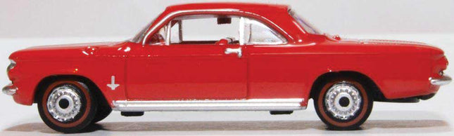 OXD-87CH63002, 1963-1970 Chevrolet Corvair Coupe - Assembled - Riverside Red - HO Scale