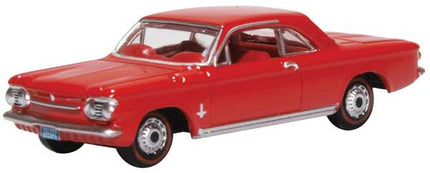 OXD-87CH63002, 1963-1970 Chevrolet Corvair Coupe - Assembled - Riverside Red - HO Scale