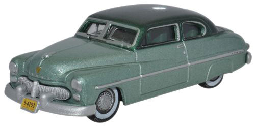 OXD-87ME49001, 1949 Mercury Eight Coupe - Assembled - Adelia Green, Mogul Green - HO Scale