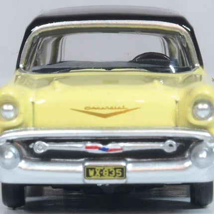 OXD-87CN57007, 1957 Chevrolet Nomad 2 Door Station Wagon - Assembled -- Colonial Cream, Onyx Black -- HO Scale