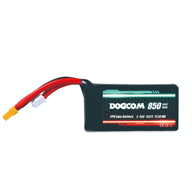 DogCom 14.8V 4S 850mAh 100C LiPo Battery - XT30
