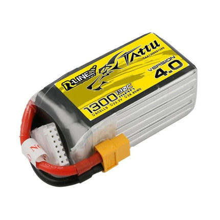 Tattu R-Line Version 4.0 22.2V 6S 1300mAh 130C LiPo Battery - XT60