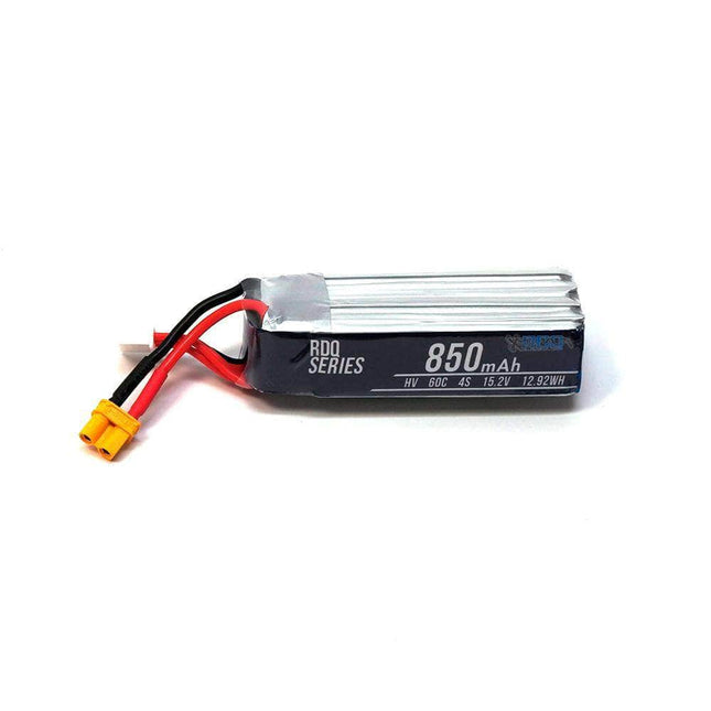 RDQ Series 15.2V 4S 850mAh 60C LiHV Whoop/Micro Battery (Long Type) - XT30