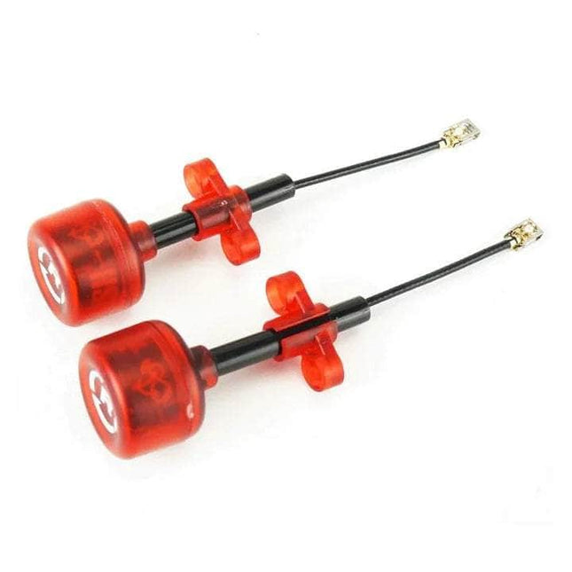 RUSHFPV Cherry Antenna U.FL (2pc) - Transparent Red - Choose Polarization