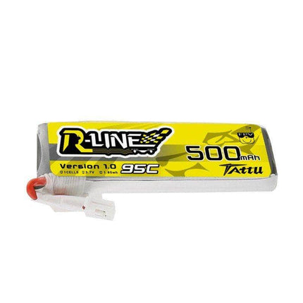 Tattu R-Line 3.7V 1S 500mAh 95C LiPo Whoop/Micro Battery - PH2.0