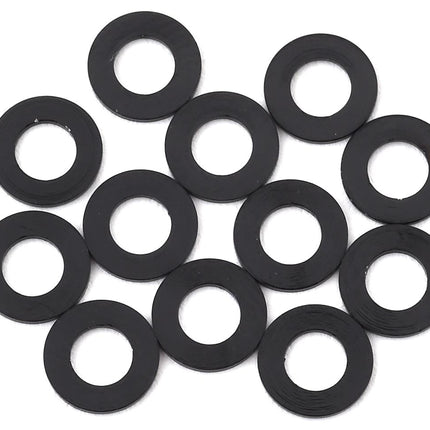 1UP80301, 1UP Racing 3x6mm Precision Aluminum Shims (Black) (12) (0.25mm)