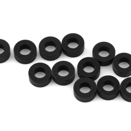 1UP80308, 1UP Racing 3x6mm Precision Aluminum Shims (Black) (12) (2.5mm)