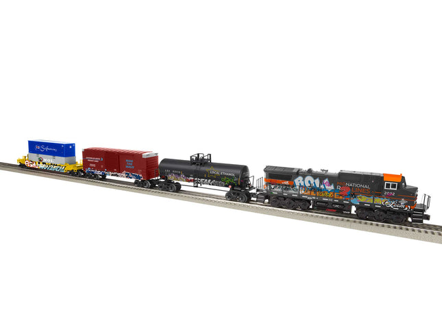 LNL2223110, Lionel O RTR Set Graffiti LionChief Bluetooth 5.0 Set