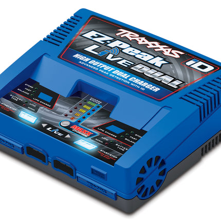 TRA2997, Traxxas EZ-Peak Live 4S "Completer Pack" Multi-Chemistry Battery Charger w/Two Power Cell 4S Batteries (6700mAh)