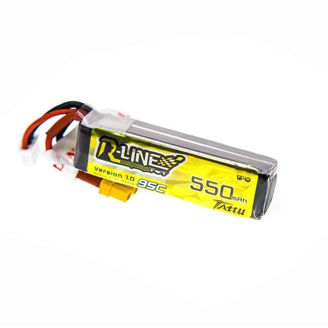 Tattu R-Line 7.4V 2S 550mAh 95C LiPo Micro Battery - XT30