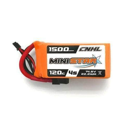 CNHL MiniStar 14.8V 4S 1500mAh 120C LiPo Battery - XT60