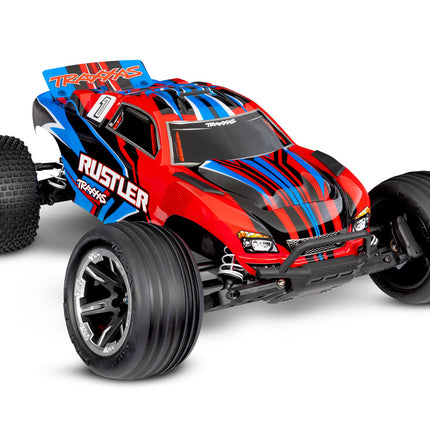 37254-8, Traxxas Rustler HD 1/10 RTR 2WD Electric Stadium Truck (Green) w/XL-5 ESC, TQ 2.4GHz Radio, Battery & USB-C Charger (NEW)