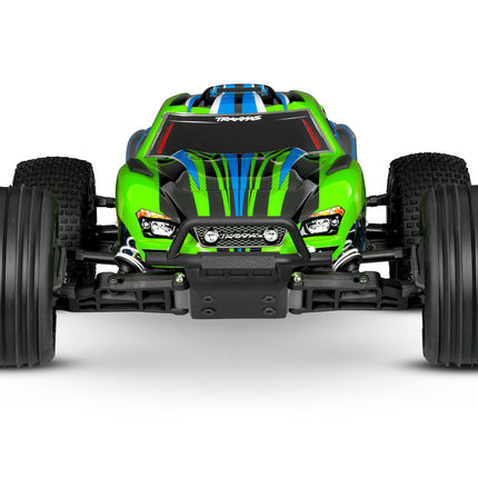 37254-8, Traxxas Rustler HD 1/10 RTR 2WD Electric Stadium Truck (Green) w/XL-5 ESC, TQ 2.4GHz Radio, Battery & USB-C Charger (NEW)