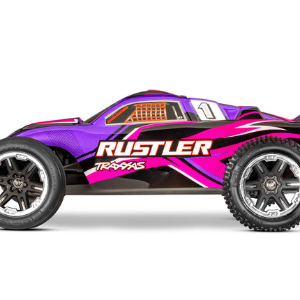 37254-8, Traxxas Rustler HD 1/10 RTR 2WD Electric Stadium Truck (Green) w/XL-5 ESC, TQ 2.4GHz Radio, Battery & USB-C Charger (NEW)