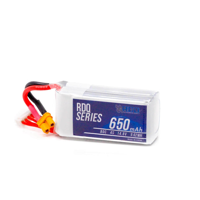 RDQ Series 14.8V 4S 650mAh 80C LiPo Micro Battery - XT30