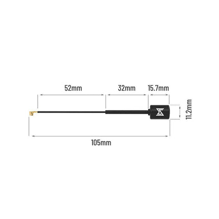 Caddx Polar U.FL Vista Antenna for DJI - LHCP