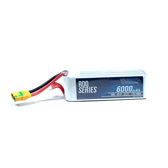 RDQ Series 22.2V 6S 6000mAh 100C LiPo Battery - XT90 Anti Spark
