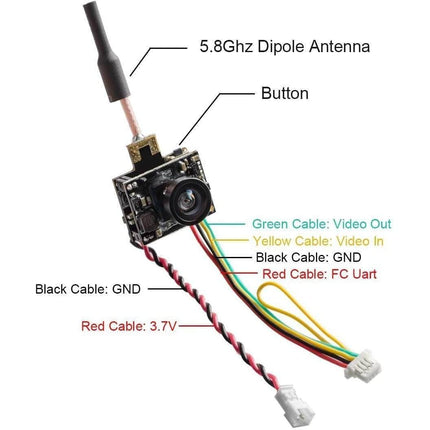 AKK AIO-SA Whoop/Micro AIO FPV Camera & 25-200mW VTX w/ Smart Audio