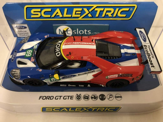 C3858, Scalextric 1/32 Scale Slot Car Ford GT GTE Le Mans 2017 No. 69