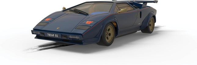 C4411T, Scalextric 1/32 Scale Slot Car Lamborghini Countach - Blue + Gold