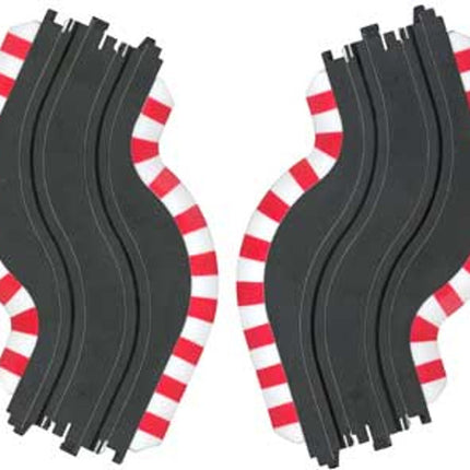 AFX70617, AFX Chicane Slot Car Track expansion Pieces (2)