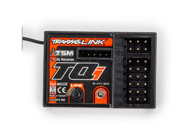 TRA6533X, Receiver, micro, TQi 2.4GHz with telemetry & TSM® (5-channel)