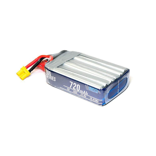 RDQ Series 22.8V 6S 720mAh 100C LiHV Whoop/Micro Battery - XT30