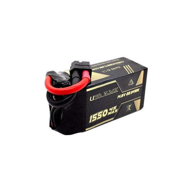 CNHL Ultra Black Series 14.8V 4S 1550mAh 150C LiPo Battery - XT60