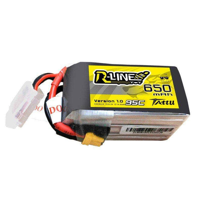 Tattu R-Line Version 1.0 22.2V 6S 650mAh LiPo Micro Battery - XT30