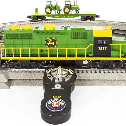 LNL2123040, Lionel John Deere GP38 Freight LionChief Electric O Gauge Bluetooth 5.0 Train Set with Remote