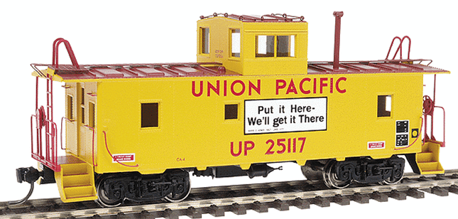 CCS1065-03, Centralia Car Shops CA-4 Caboose Union Pacific (UP) 25117 - "Put it Here - We'll get it There" - HO Scale