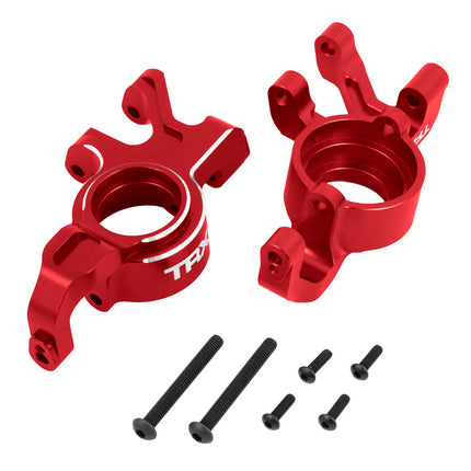 TRA7836-RED, Traxxas X-Maxx/XRT (2) Aluminum Steering Blocks