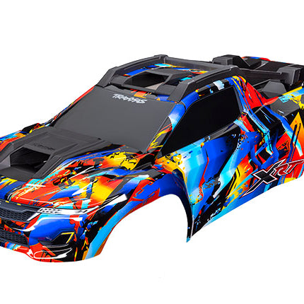 TRA7899, Traxxas XRT Body Rock n' Roll (painted, decals applied) (assembled with front & rear body supports for clipless mounting, roof & hood skid pads)