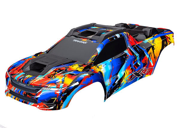 TRA7899, Traxxas XRT Body Rock n' Roll (painted, decals applied) (assembled with front & rear body supports for clipless mounting, roof & hood skid pads)