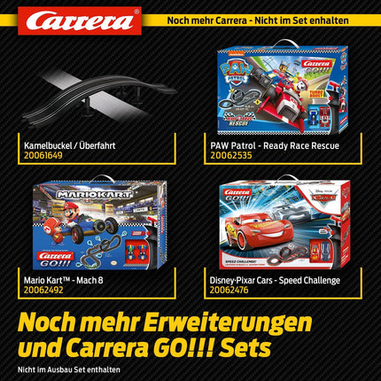 20061600, Carrera GO 1/43 Scale Extension Track Set 1