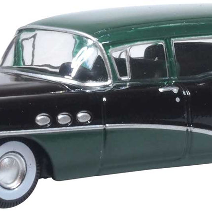 OXD-87BCE54002, 1954 Buick Century Estate Wagon, Baffin Green/Carlsbad Black -- HO Scale