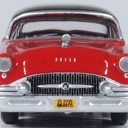 OXD-87BC55006, 1955 Buick Century - Assembled - Carlsbad Black, Cherokee Red - HO Scale