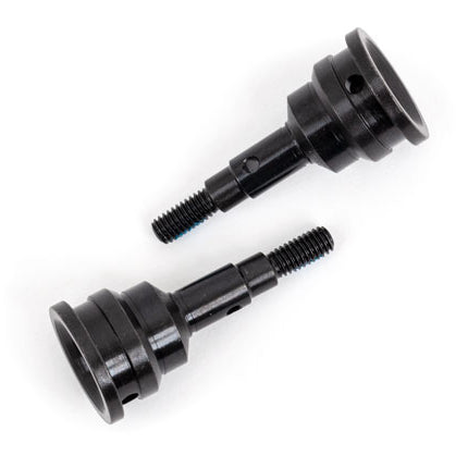 TRA9054, Stub axle, front, 6mm, extreme heavy duty (for use with #9051R steel CV driveshafts)