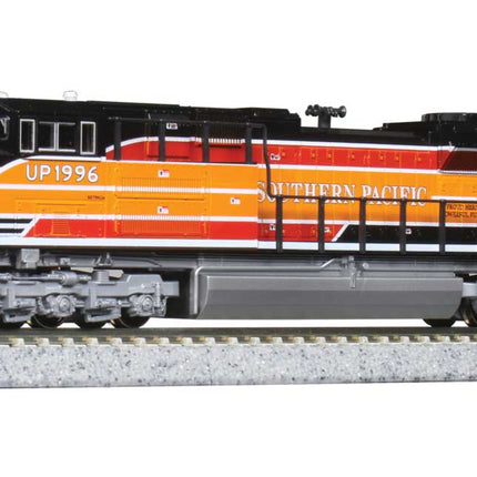 381-1768406, Kato (N Scale) EMD SD70ACe - Standard DC -- Union Pacific #1996 (Southern Pacific Heritage Scheme, black, orange, red)