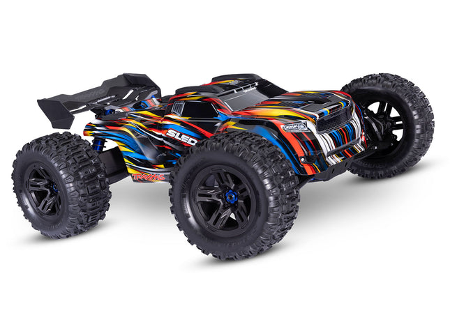 95096-4, Traxxas Sledge RTR 6S 4WD Belted Tires Electric Monster Truck w/VXL-6s ESC & TQi 2.4GHz Radio