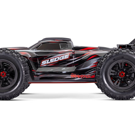 95096-4, Traxxas Sledge RTR 6S 4WD Belted Tires Electric Monster Truck w/VXL-6s ESC & TQi 2.4GHz Radio