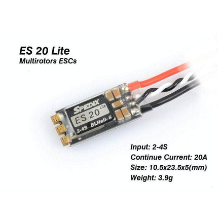 Spedix ES20 Lite 2-4S 20A ESC