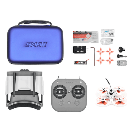 (PRE-ORDER) EMAX RTF Tinyhawk III Plus Whoop Ready-to-Fly ELRS 2.4GHz HDZero Kit w/ Goggles, Radio Transmitter, Batteries, Charger, and Drone