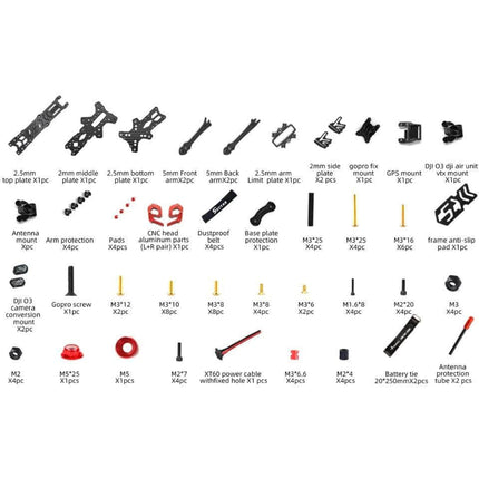 HGLRC Sector D5 O3 5" Freestyle Frame Kit