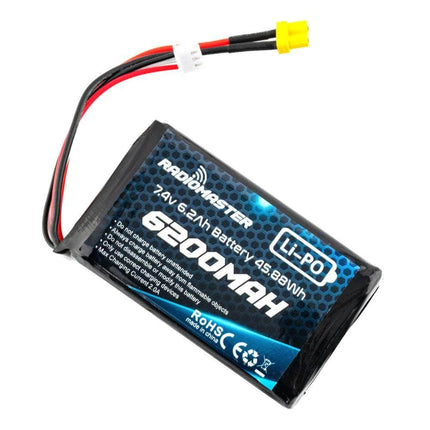 RadioMaster 7.4V 2S 6200mAh Li-Po Battery for Boxer / TX16S - XT30